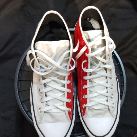 Converse Kids' Classic High-Top Sneakers - Red and White - Picture 6 of 8